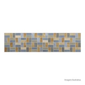 Porcelanato Decorado Matte 30x120cm Multicolor - Ceusa Unblock Mix Esmaltado Retificado