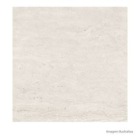 Porcelanato 80X80cm Acetinado Ret Travertino Veins Bege