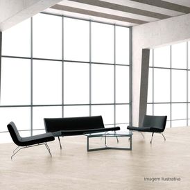 Porcelanato 80X80cm Acetinado Ret Travertino Veins Bege