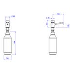Dispensador-Deca-para-Sabao-Liquido-Decamatic-Cromado---Deca---2015.C---Fundo-Branco-Medida-Imagem-do-Desenho-tecnico-de-engenharia