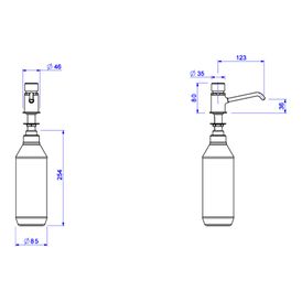 Dispensador Deca para Sabão Líquido Decamatic Cromado