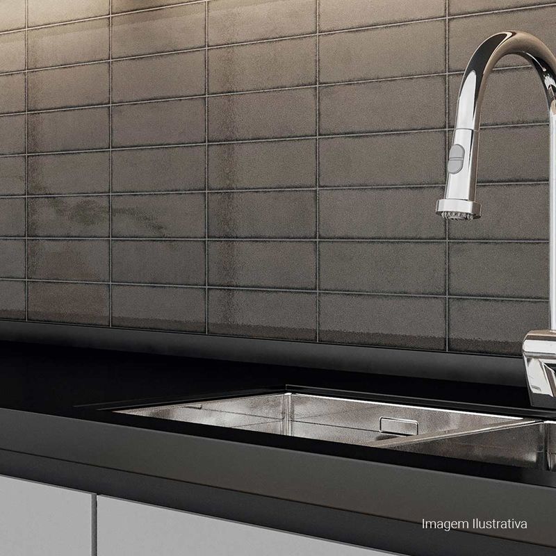 Azulejo-Versos-LuxDark-Gray-8x25cm-Bold---Portinari---6060449A---Ambientada-Ampla-