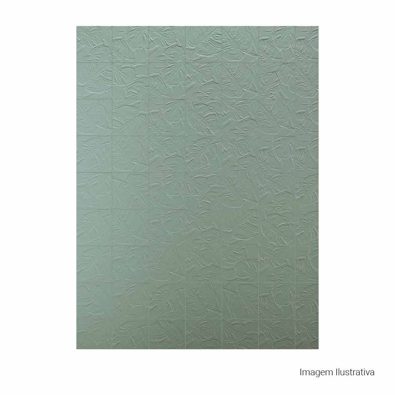 Azulejo-Nuances-da-Natureza-Matte-LuxDecor-Green-20x20cm-Bold---Portinari---6061926A---Fundo-Branco-Produto-com-item-complementar-Quadrado-ou-Horizontal
