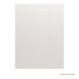 Porcelanato Decorado Matte/lux 33x100cm Branco - Portinari Sensorial Cubo Wh Mlx Retificado