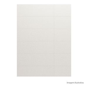 Azulejo Sensorial Matte/lux Cubo White - 33cmx100cm Ret