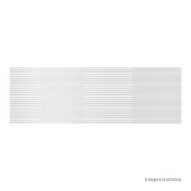Porcelanato 33X100cm Matte/Lux Ret Sensorial Branco