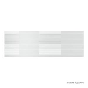 Azulejo Sensorial Matte/lux Line White - 33cmx100cm Ret