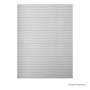 Azulejo Sensorial Matte/lux Line White - 33cmx100cm Ret