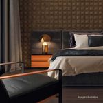 Azulejo-Cappuccino-Matte-Decor-Dark-Brown-33x100cm-Ret---Portinari---6061527A---Ambientada-Ampla-