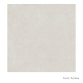 Porcelanato Acetinado Cimentício 60x60cm Branco - Portinari Downtown Hd Wh Esmaltado Bold