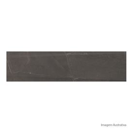 Porcelanato Acetinado Marmorizado 30x120cm Preto - Portinari Lumina Decor Bk Act Esmaltado Retificado