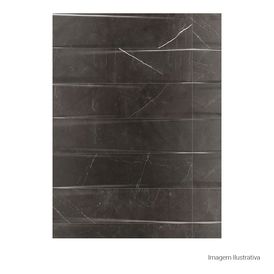 Porcelanato Acetinado Marmorizado 30x120cm Preto - Portinari Lumina Decor Bk Act Esmaltado Retificado