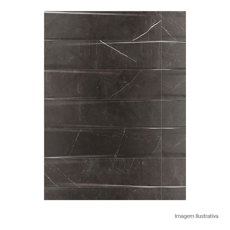 Porcelanato-Lumina-Acetinado-Decor-Black-30x120cm-Ret---Portinari---6059683A---Fundo-Branco-Produto-com-item-complementar-Quadrado-ou-Horizontal