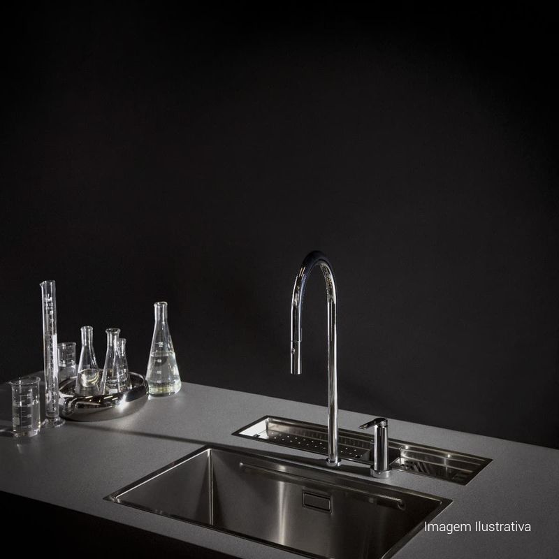 Acionamento-para-Monocomando-Deca-de-Mesa-para-Cozinha-Flat-You-Cromado---Deca---4992.C99.02---Ambientada-Com-Zoom-no-produto-pode-conter-2-ou-mais-produtos-diretamente-relacionados-e-acessorios-de-banheiros.
