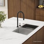 Bica-de-Mesa-Deca-Curva-para-Cozinha-You-Black-Matte---Deca---1292.BL99.MT---Ambientada-Com-Zoom-no-produto-pode-conter-2-ou-mais-produtos-diretamente-relacionados-e-acessorios-de-banheiros.