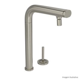 Monocomando Cozinha de Mesa Deca You Wave Bica Alta Click e Acionamento Joystick Deca You Inox