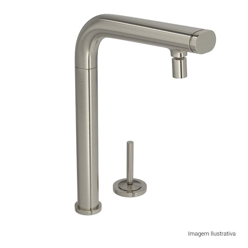 Misturador-Monocomando-Deca-de-Mesa-Bica-Alta-para-Cozinha-Click-com-Acionamento-Joystick-You-Inox---Deca---2291.INX.03---Fundo-Branco-Produto-Principal-SKU-posicionada-na-diagonal-direita-ou-redondo-e-produto-fechado