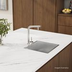 Misturador-Monocomando-Deca-de-Mesa-Bica-Alta-para-Cozinha-Click-com-Acionamento-Joystick-You-Inox---Deca---2291.INX.03---Ambientada-Com-Zoom-no-produto-pode-conter-2-ou-mais-produtos-diretamente-relacionados-e-acessorios-de-banheiros.