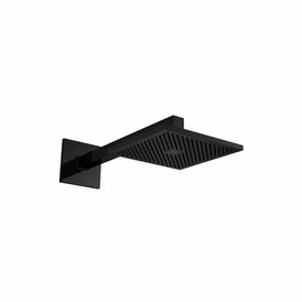 Chuveiro com Tubo de Parede Quadrado Black Noir