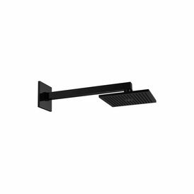 Chuveiro com Tubo de Parede Quadrado Black Noir