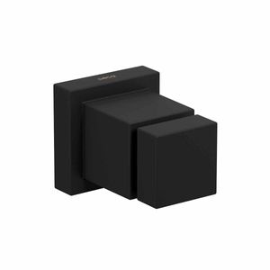 Acabamento para Registro de Pressão Até 1 com Mecanismo 1/2 Volta Cubo Black Matte