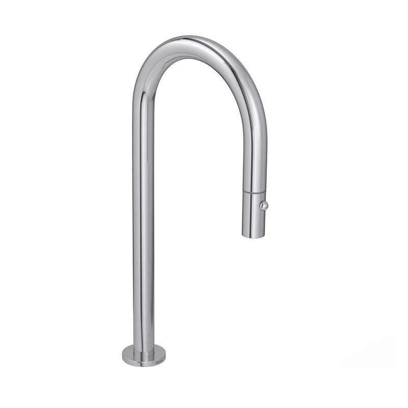 Bica-de-Mesa-Deca-Curva-para-Cozinha-You-Cromado---Deca---1292.C99---Fundo-Branco-Produto-Principal-SKU-posicionada-na-diagonal-direita-ou-redondo-e-produto-fechado