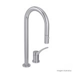 Bica-de-Mesa-Deca-Curva-para-Cozinha-You-Cromado---Deca---1292.C99---Fundo-Branco-Produto-com-item-complementar-posicionada-na-diagonal-direita-e-fechado-ou-produto-redondo