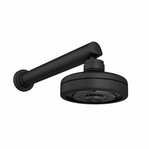 Chuveiro com Tubo Reto de Parede Acqua Plus Black Matte