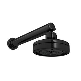 Chuveiro com Tubo Reto de Parede Acqua Plus Black Noir