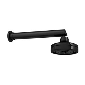 Chuveiro com Tubo Reto de Parede Acqua Plus Black Noir