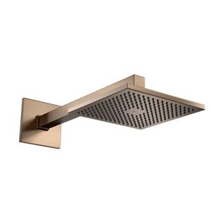 Chuveiro com Tubo de Parede Quadrado Corten