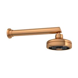 Chuveiro com Tubo Reto de Parede Acqua Plus Gold Matte