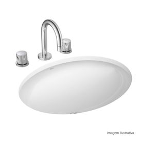 Cuba de Embutir Oval 490x365mm Deca Linha L Branco