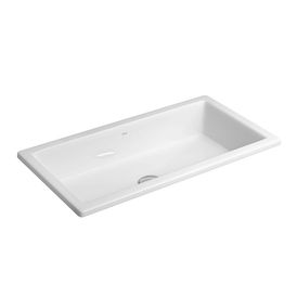 Cuba de Sobrepor Deca Retangular Branco