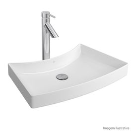 Cuba de Sobrepor Deca com Mesa Posterior Branco