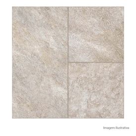 Porcelanato Pedra Hard 60x60cm Cinza - Portinari Duetto Decor Gr Esmaltado Bold