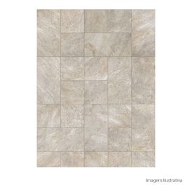 Porcelanato Pedra Hard 60x60cm Cinza - Portinari Duetto Decor Gr Esmaltado Bold