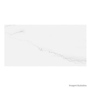 Porcelanato Lumina Polido White - 60cmx120cm Ret