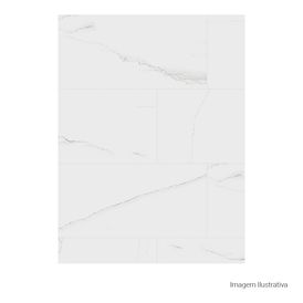Porcelanato Lumina Polido White - 60cmx120cm Ret