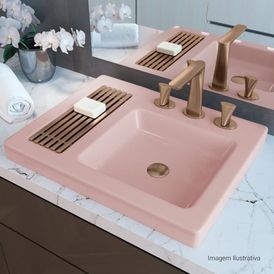 Misturador de Mesa com Textura Bica Alta para Lavatório Dk Corten