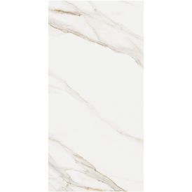 Porcelanato Marmorizado Natural 90x180cm Branco - Ceusa Calacata Royal Wh Nat Esmaltado Retificado