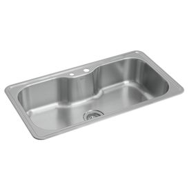 Cuba de Cozinha Retangular Deca com Deck 80x40cm Facile Inox