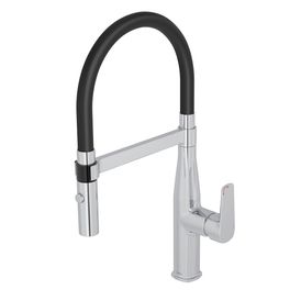 Misturador Monocomando de Cozinha Deca Level Motion Cromado e Preto