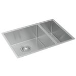 Cuba-de-Cozinha-Retangular-Dupla-Deca-60x40cm-Suprema-Inox---Deca---CC.660.60.DUO.INX---Fundo-Branco-Produto-Principal-SKU-posicionada-na-diagonal-direita-ou-redondo-e-produto-fechado