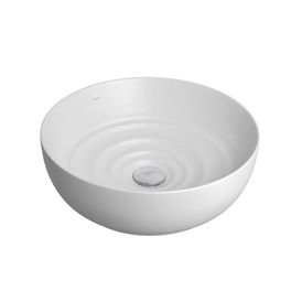 Cuba de Apoio Deca Redonda 40cm Gota Branco Fosco