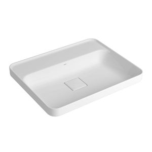 Cuba de Sobrepor Deca com Mesa Retangular 50cm Slim Branco