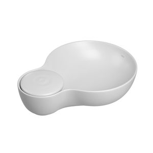 Cuba de Apoio Oval 60cm Gota Branco Fosco