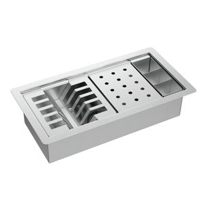 Calha Organizadora de Cozinha Deca com Sistema de Escoamento 70 Cm Inox
