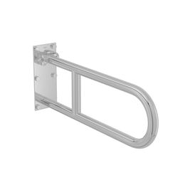 Barra de Apoio Deca Lateral Articulada 60cm Conforto Aço Polido
