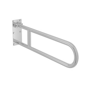 Barra de Apoio Deca Lateral Articulada 80cm Conforto Aço Polido